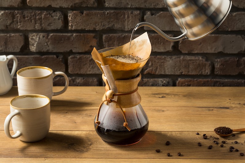 v60 i chemex do przygotowywania kawy metodą przelewową